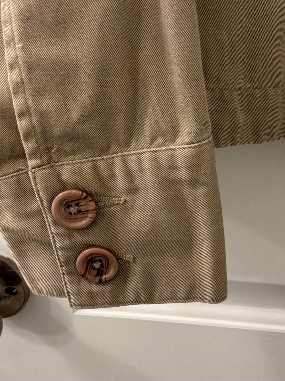 Van Huesen Women's Khaki Button-Front Utility Jacket - Picture 5 of 5